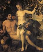 Frans Floris de Vriendt Adam and Eve oil painting